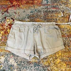 Tan/khaki Old Navy Linen/Rayon Shorts